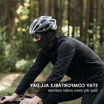 Heren Balaclava Ski Gezichtsmasker, Volledige Gezichtsbedekking, Zwart, UV- en Windbescherming, Lichtgewicht Nekwarmer voor Skiën en Buitensporten