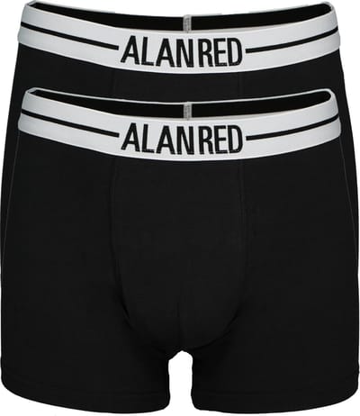 ALAN RED boxershorts (2-pack) - zwart - Maat: S