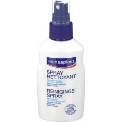Hansaplast Reinigingsspray | Ontsmettende wondreiniging Prikt niet I Gebruiksvriendelijk 100 Spray