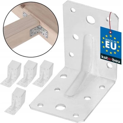 KOTARBAU Bevestigingshoeken - hoekversterking - 50stk. - 75x75x55mm