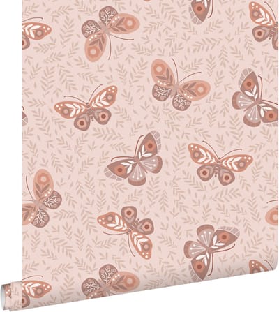 ESTAhome behang vlinders oudroze - 50 x 900 cm - 131891