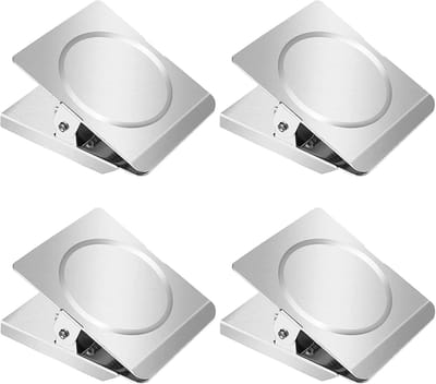 Solidchoice - Magneetklemmen, 4 Stuks - Extra Grote Sterke Magneten voor Memo's