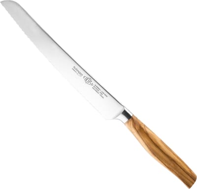 Eikaso Solingen Traditioneel Gesmeed Broodmes 22 cm – Olijfhouten Handvat