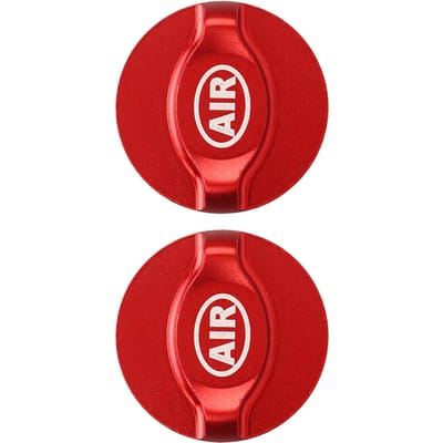 2 Pièces Cache Fourche Avant de Vélo Rouge en Alliage d'Aluminium Électroplaqué Absorption des Chocs Air Gaz Cache Épaule pour Protection red