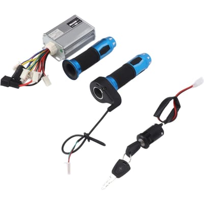 48V 1000W Motor Geborstelde Snelheidsregelaar met Elektrische Fiets Ontstekingsschakelaar en Blauw Draaigas black
