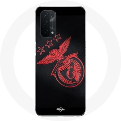 Oppo A54 5G hoesje slb benfica zwarte achtergrond