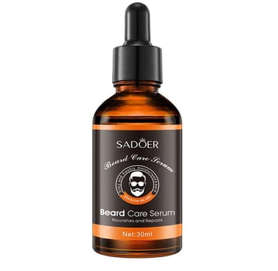 SADOER | Baardolie | Beard Care Serum 30ml | Baardgroei Olie Mannen | Beard Growth Oil | Baard Serum | Baardverzorging | Hydraterend | Verzachtend | Anti Jeuk | Baard Olie Natuurlijk | Dikkere Vollere Baard | Snor & Wenkbrauw Groei | Beard oil