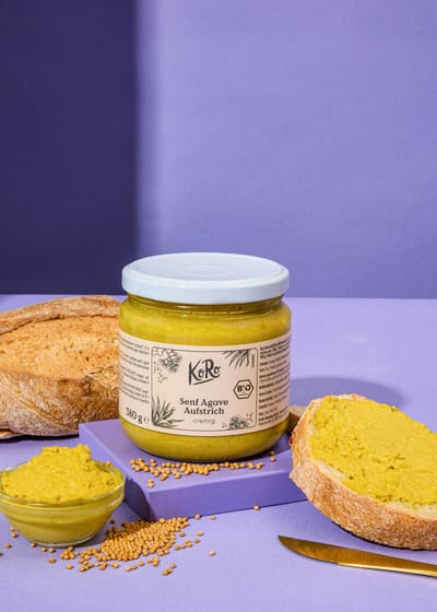 Bio agave-mosterdspread 380 g