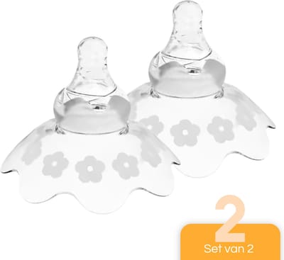 JGR – Siliconen Tepelhoedjes – Voor Comfortabele en Zorgeloze Borstvoeding – BPA-vrij – Nano Silver – Transparant – (2 stuks) Inclusief Opbergdoos