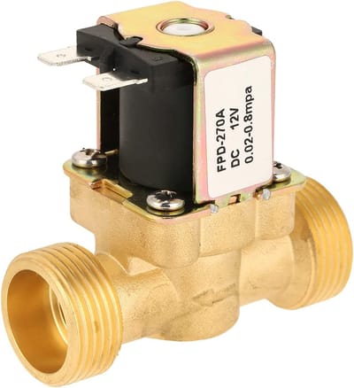 Dailygoody - 1/2" Elektrische Solenoïde Ventiel - Messing, 12V