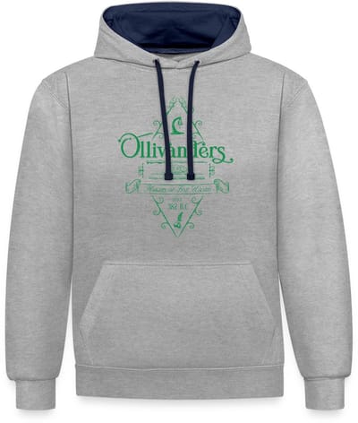 Harry Potter Olivanders Winkel Groen Logo Contrast Hoodie