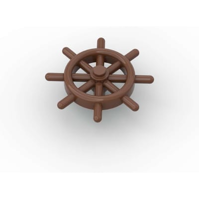 MOC 1 STUKS 4790 Boot Schipswiel Bouwstenen Navigatie Voertuig Roer Stuurstenen Deeltjes Speelgoed Kinderen Verjaardagscadeaus white