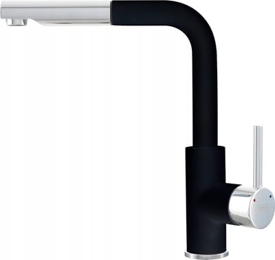 Kernau KWT 06A PO Keukenkraan Deep Black, Uittrekbare Uitloop