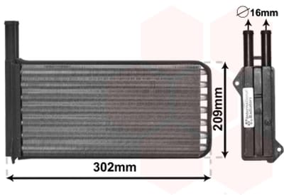 Van Wezel - KACHEL RADIATEUR VOOR FORD ESCORT V/VI 1990-1995 1086521