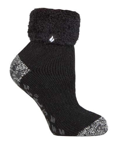 Heat Holders - Non Slip Bedsokken voor dames - Zwart (Queenstown)