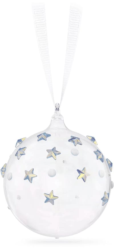 Swarovski Kerstbal XS 2024 5682733 beeldje | wit Swarovski ornament voor kerst, decoratie, kristal stijl