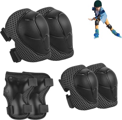 Beschermingsset voor Kinderen - Knie-, Elleboog- en Polsbeschermers voor Actieve Sporten