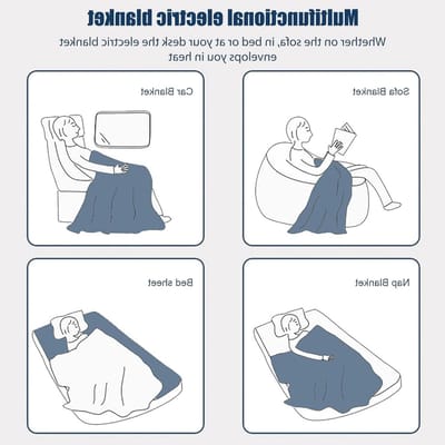 Verwarmde Autodeken - Elektrische Deken - Reizen Comfort - 2 Warmtestanden - 145x100cm - Groen