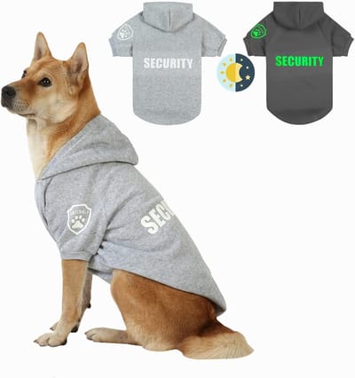 Honden Hoodie Trui Grijs - Comfortabele Sweater voor Middelgrote Honden (Borstomvang 42 cm)
