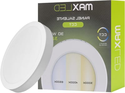 Heldere 30W Plafondlamp Ø299mm - Ronde LED Paneelverlichting voor Badkamer, 3200lm, 3CCT 3000K-6500K, Niet Dimbaar, Energiezuinig en Modern Design