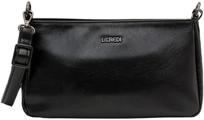 L.CREDI schoudertas Pamela Crossbody Bag Black zwart