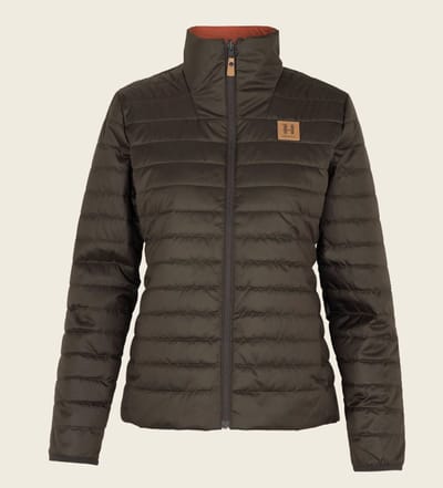 Härkila Kalix HSP jas W Dames Outdoorjas Scandinavische jas Jachtjas Bruin/Groen Maat -S