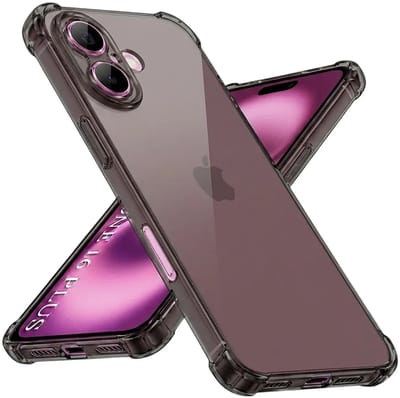 Hoesje geschikt voor Apple iPhone 16 Plus - Techsuit Shockproof Silicone Back Cover - Zwart