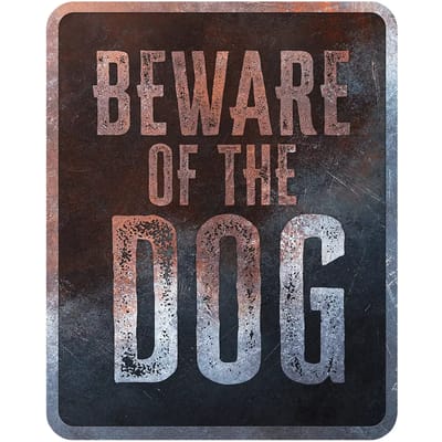 D&d Home - Waakbord - Hond - Waarschuwingsbord General 4 Nederlands 25x20x0,3cm Meerkleurig - 1st