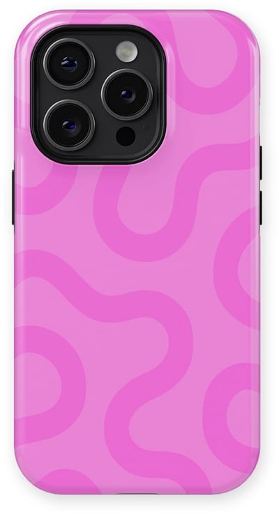 DripCase Motion Flow Tough Hoesje geschikt voor iPhone 14 Pro | Backcover met Mag | Trendy Design | Valbescherming | Bubble Waves
