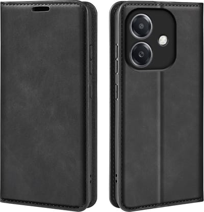 MobyDefend Hoesje - Geschikt voor Oppo A60 5G / A40 / A40m - Luxe Wallet Bookcase (Magnetische Sluiting) - Zwart