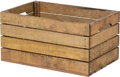 Houten Kist - Middel, Bruin / Cadeaukist / Geschenkverpakking / Doos / Gift / Cadeau