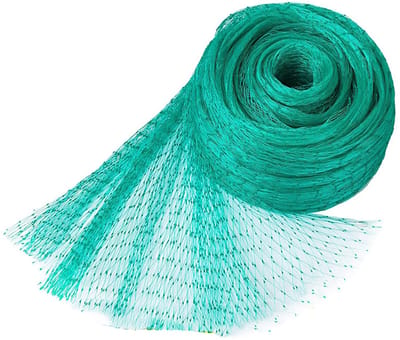 Vogelnet - Insectennet - Tuinnet Vogels - 5 x 10 m - Gewasbeschermingsnet - Tuinspullen - Plantenbeschermingsnet - PE - Vijverbescherming - Moestuinnet - Herbruikbaar - Voor het beschermen van hekken, moestuinen, vijvers - Groen