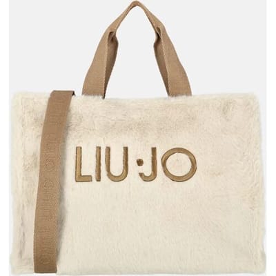 LIU JO shopper schoudertas Fake Fur Tote Bag Burro crème