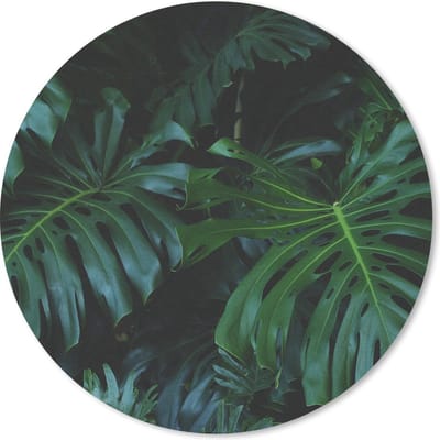 Muismat rond 20x20 cm - Mousepad Planten - Jungle - Bladeren - Ronde muismatten