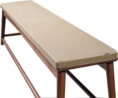 Bankkussen Linnen - Zitkussen Bank - Buiten Zitten - Ademend Katoen - 30 x 120 cm - Linnen