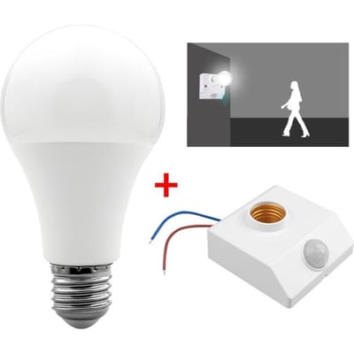 E27 Lamp met PIR Bewegingssensor Lamphouder E27 Sokkel Converter Ampoule LED E27 Lampvoet Intelligente Schakelaar Lamp Lampvoet