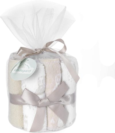 Babywashandjes Set 12 Stuks - 100% Katoen, Zacht en Absorberend, 20 x 20 cm, Wasbaar en Duurzaam, Perfect voor Babyverzorging