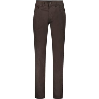 Gardeur Broek Sandro Business Hero Soft Touch Faux-Uni Subtle Texture Bruin / male