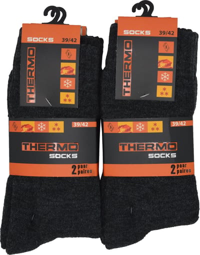 Intersocks - Thermosokken heren - Multipack 4 paar - 39/42 - antracite - SKI