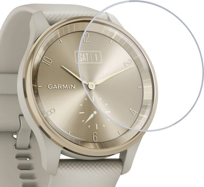 Geschikt voor Garmin Vivomove Trend Screenprotector - Beschermglas Folie Geschikt voor Garmin Vivomove Trend