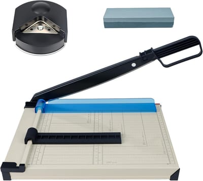 Papier Snijder - Roterende Trimmer - Nauwkeurig Snijden - Veiligheidsmechanisme - A4 Formaat - Zwart