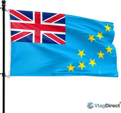 VlagDirect - Tuvaluaanse vlag - Tuvalu vlag - 90 x 150 cm
