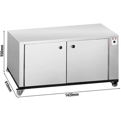 GGM Gastro Gärschrank - 14 Bleche EN 600x400 - für Pizzaöfen PEZ630, PEZ630#2 & PDZ630 Zilver