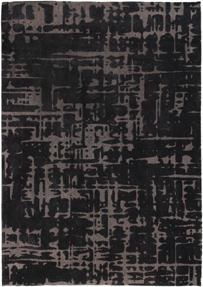 Wasbaar Binnen & Buiten Vloerkleed - 80 x 150 cm - Louis De Poortere Baobab Black Water - Laagpolig Tapijt - Gerecycled PET - Made in Belgium - Circulair