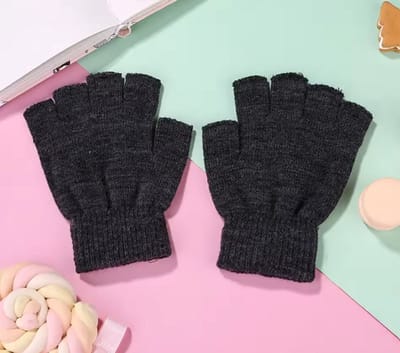 New Age Devi - Vingerloze handschoenen - Kort - One Size - 1 paar - Antraciet