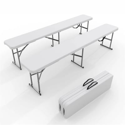 Sello! tuinbank – picknickbank – opvouwbaar – compacte opslag – lichtgewicht – feestjes – kamperen - draagvermogen 180kg – 183cm