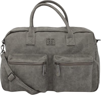 Enrico Benetti Handtas en Schoudertas 14 inch Dames Westernbag Schooltas Werktas met Laptopvak Grijs