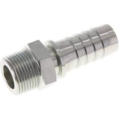 25x40 mm & R1'' Verzinkt Stalen Slangpilaar met Buitendraad DIN EN 14423