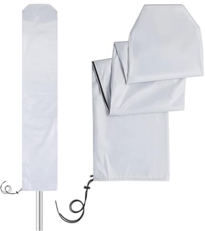 Draaibare, waterdichte en duurzame afdekking voor wasrek - 16 x 16 x 165 cm
