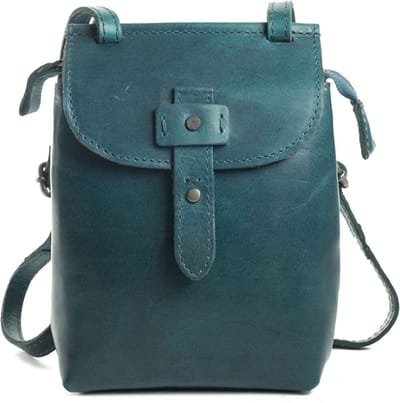 HAROLD'S Leren Schoudertas Handtas Aberdeen Crossbody Handbag Upend Petrol